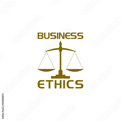 Business ethics icon isolated on transparent background