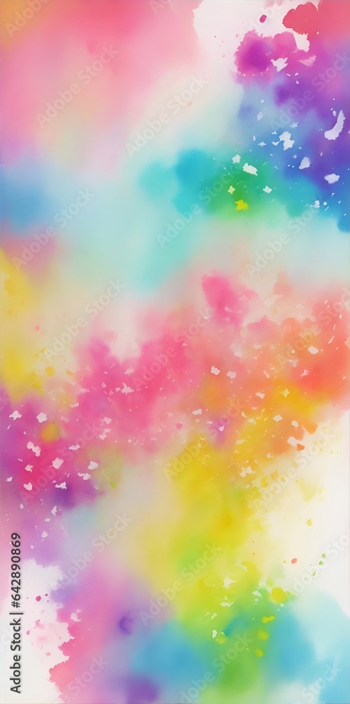 Abstract color flowers background. AI generated illustration
