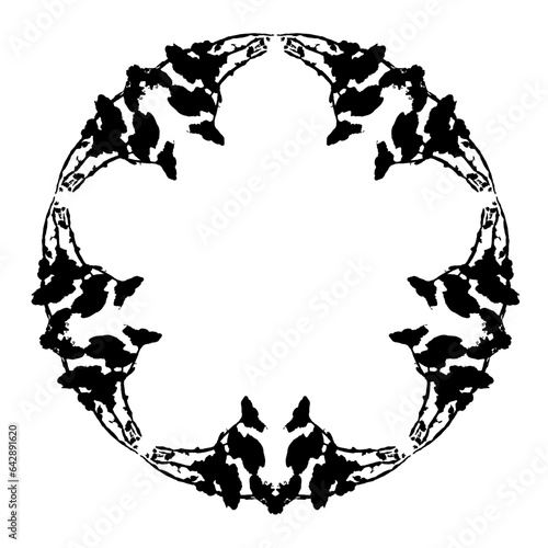Abstract vector frame. Design element for scrapbook, monogram, labels, invitation, catalogs and brochures, menu, web.