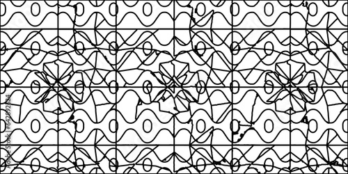 White background with striped shapes. Texture with figures from lines.Line shape design.Abstract background for web page, textures, card, poster, fabric, textile. Monochrome graphic repeating design. 