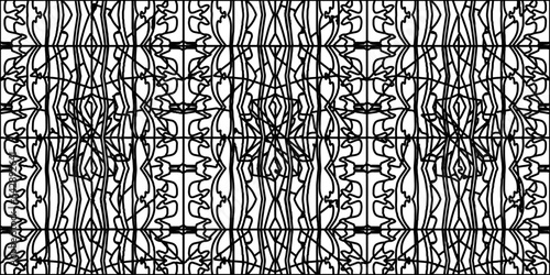 White background with striped shapes. Texture with figures from lines.Line shape design.Abstract background for web page, textures, card, poster, fabric, textile. Monochrome graphic repeating design. 