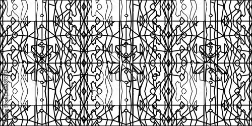 White background with striped shapes. Texture with figures from lines.Line shape design.Abstract background for web page, textures, card, poster, fabric, textile. Monochrome graphic repeating design. 