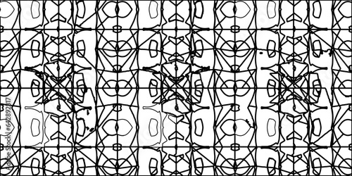 White background with striped shapes. Texture with figures from lines.Line shape design.Abstract background for web page, textures, card, poster, fabric, textile. Monochrome graphic repeating design. 