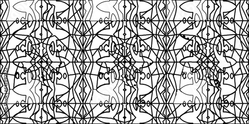 White background with striped shapes. Texture with figures from lines.Line shape design.Abstract background for web page, textures, card, poster, fabric, textile. Monochrome graphic repeating design. 