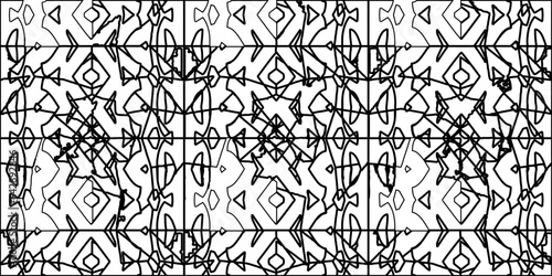 White background with striped shapes. Texture with figures from lines.Line shape design.Abstract background for web page, textures, card, poster, fabric, textile. Monochrome graphic repeating design. 
