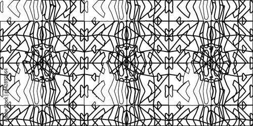 White background with striped shapes. Texture with figures from lines.Line shape design.Abstract background for web page, textures, card, poster, fabric, textile. Monochrome graphic repeating design. 