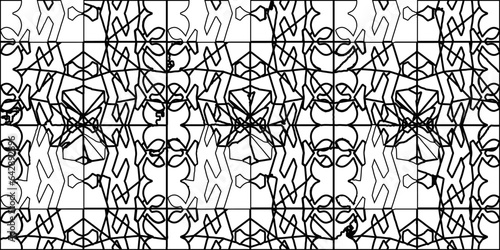 White background with striped shapes. Texture with figures from lines.Line shape design.Abstract background for web page, textures, card, poster, fabric, textile. Monochrome graphic repeating design. 
