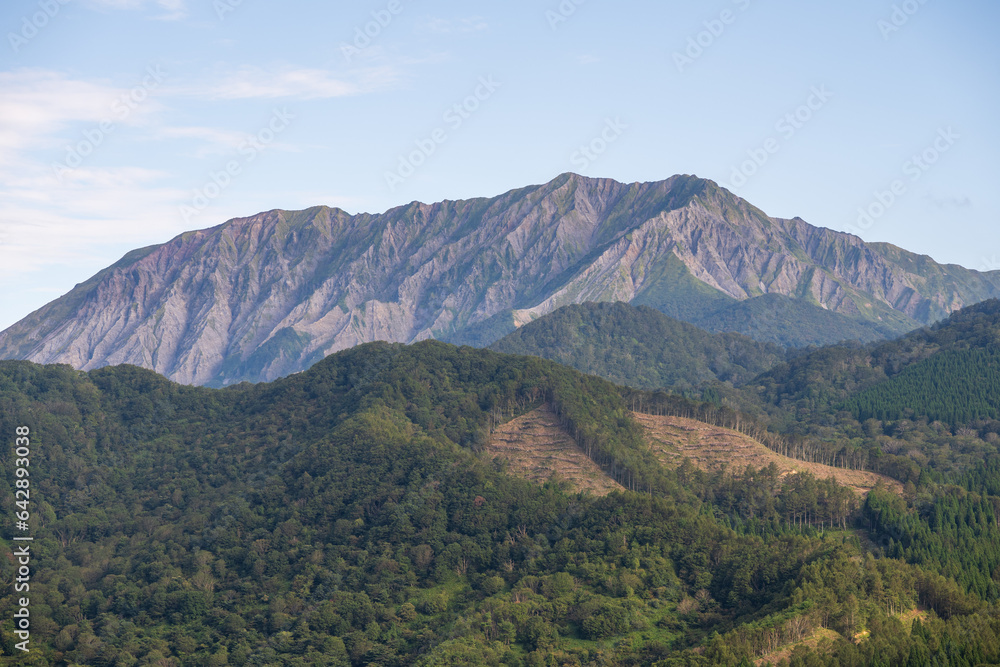 Naklejka premium 日本の鳥取県の美しい大山