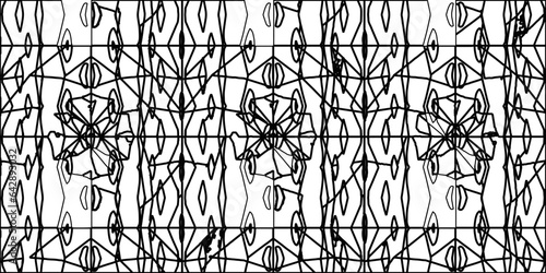 White background with striped shapes. Texture with figures from lines.Line shape design.Abstract background for web page, textures, card, poster, fabric, textile. Monochrome graphic repeating design. 