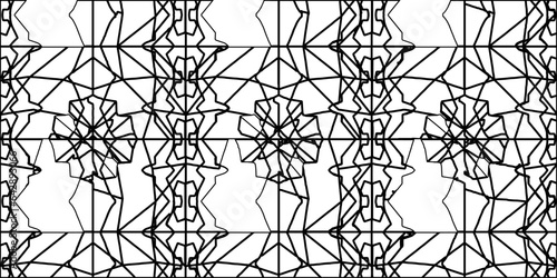 White background with striped shapes. Texture with figures from lines.Line shape design.Abstract background for web page, textures, card, poster, fabric, textile. Monochrome graphic repeating design. 