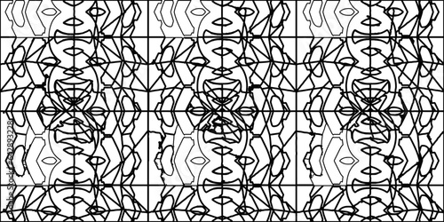 White background with striped shapes. Texture with figures from lines.Line shape design.Abstract background for web page, textures, card, poster, fabric, textile. Monochrome graphic repeating design. 