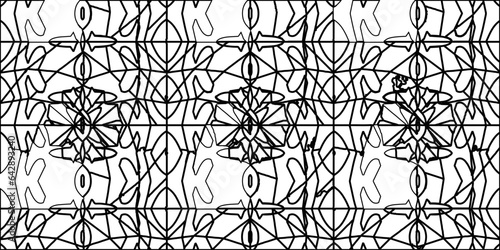 White background with striped shapes. Texture with figures from lines.Line shape design.Abstract background for web page, textures, card, poster, fabric, textile. Monochrome graphic repeating design. 