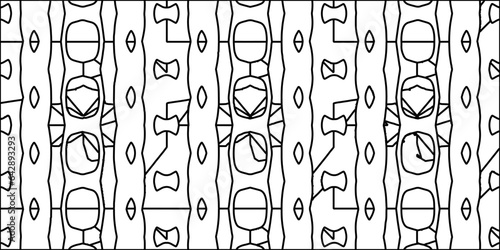 White background with striped shapes. Texture with figures from lines.Line shape design.Abstract background for web page, textures, card, poster, fabric, textile. Monochrome graphic repeating design. 