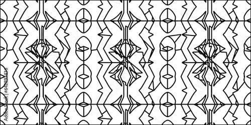 White background with striped shapes. Texture with figures from lines.Line shape design.Abstract background for web page, textures, card, poster, fabric, textile. Monochrome graphic repeating design. 