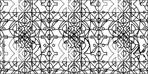 White background with striped shapes. Texture with figures from lines.Line shape design.Abstract background for web page, textures, card, poster, fabric, textile. Monochrome graphic repeating design. 