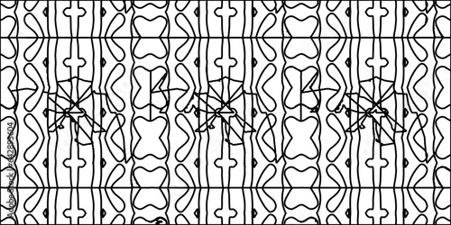 White background with striped shapes. Texture with figures from lines.Line shape design.Abstract background for web page, textures, card, poster, fabric, textile. Monochrome graphic repeating design. 