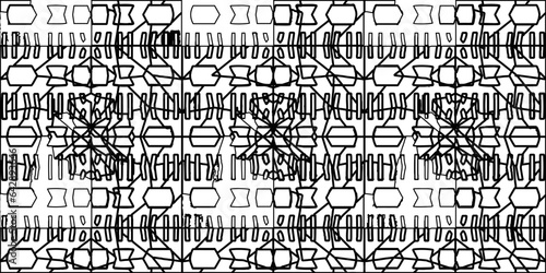 White background with striped shapes. Texture with figures from lines.Line shape design.Abstract background for web page, textures, card, poster, fabric, textile. Monochrome graphic repeating design. 