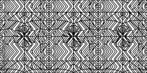 White background with striped shapes. Texture with figures from lines.Line shape design.Abstract background for web page, textures, card, poster, fabric, textile. Monochrome graphic repeating design. 