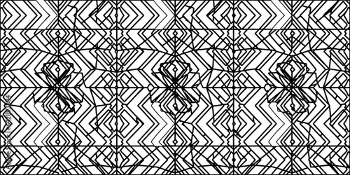 White background with striped shapes. Texture with figures from lines.Line shape design.Abstract background for web page, textures, card, poster, fabric, textile. Monochrome graphic repeating design. 