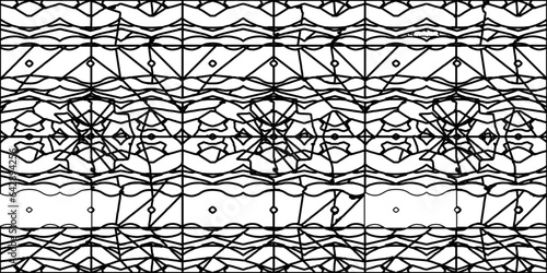 White background with striped shapes. Texture with figures from lines.Line shape design.Abstract background for web page, textures, card, poster, fabric, textile. Monochrome graphic repeating design. 