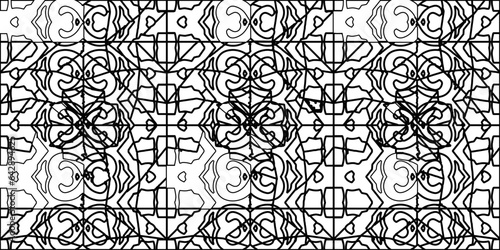 White background with striped shapes. Texture with figures from lines.Line shape design.Abstract background for web page, textures, card, poster, fabric, textile. Monochrome graphic repeating design. 