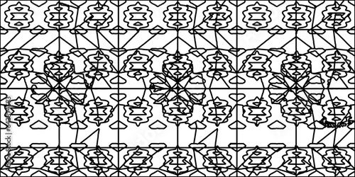 White background with striped shapes. Texture with figures from lines.Line shape design.Abstract background for web page, textures, card, poster, fabric, textile. Monochrome graphic repeating design. 