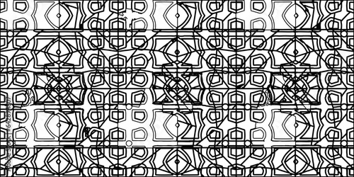 White background with striped shapes. Texture with figures from lines.Line shape design.Abstract background for web page, textures, card, poster, fabric, textile. Monochrome graphic repeating design. 