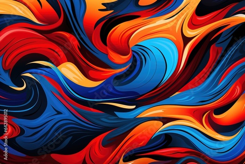 Ephemeral Elegance Abstract Waves in Background Artistry Vivid Echoes Abstract Colorful Waves for Striking Backgrounds