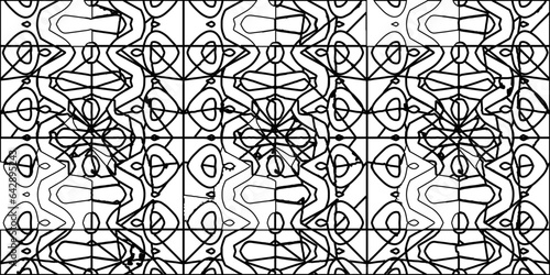 White background with striped shapes. Texture with figures from lines.Line shape design.Abstract background for web page, textures, card, poster, fabric, textile. Monochrome graphic repeating design. 