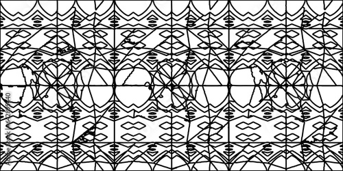 White background with striped shapes. Texture with figures from lines.Line shape design.Abstract background for web page, textures, card, poster, fabric, textile. Monochrome graphic repeating design. 