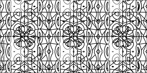 White background with striped shapes. Texture with figures from lines.Line shape design.Abstract background for web page, textures, card, poster, fabric, textile. Monochrome graphic repeating design. 