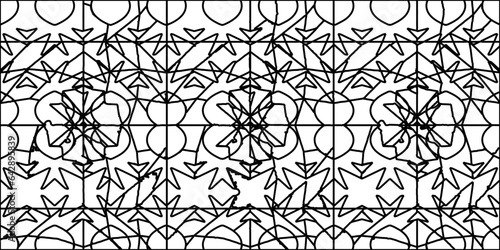 White background with striped shapes. Texture with figures from lines.Line shape design.Abstract background for web page, textures, card, poster, fabric, textile. Monochrome graphic repeating design. 