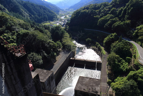 Scenery of "Kimigano Dam" in Mie Prefecture, Japan