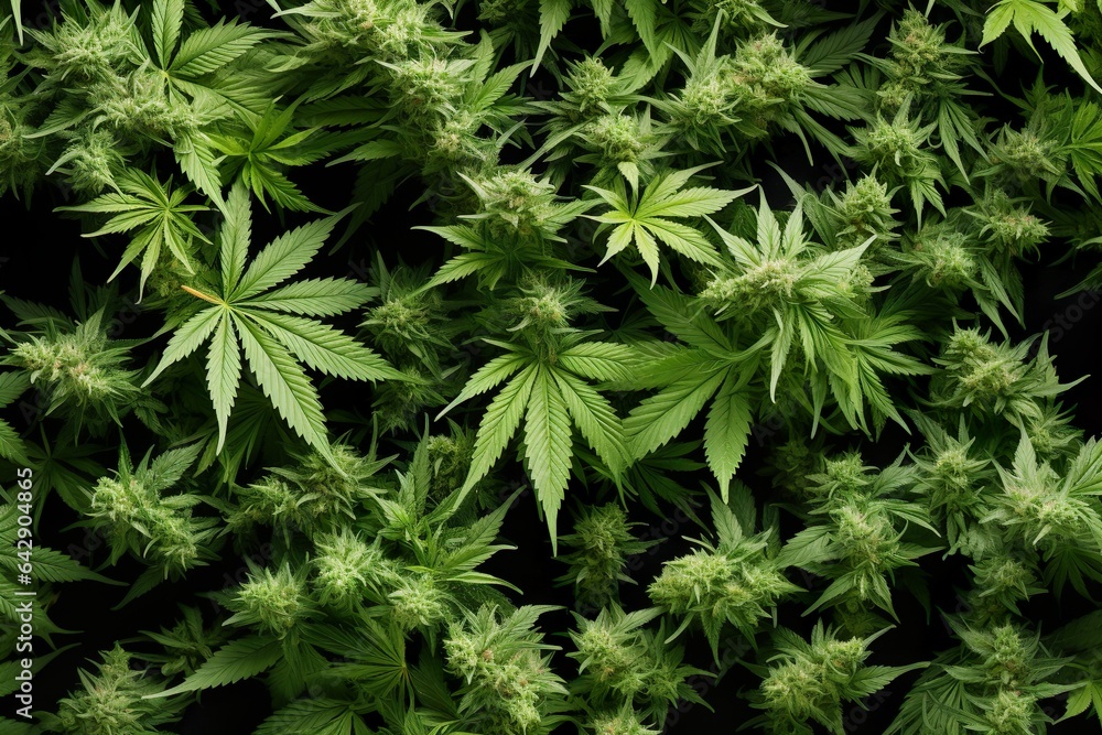 Cannabis Buds Close-Up Top View, Full Page, Wallpaper Cannabis Buds Close-Up Top View, Full Page, Wallpaper
