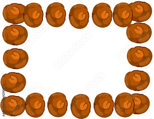 vector circular frame with dirt