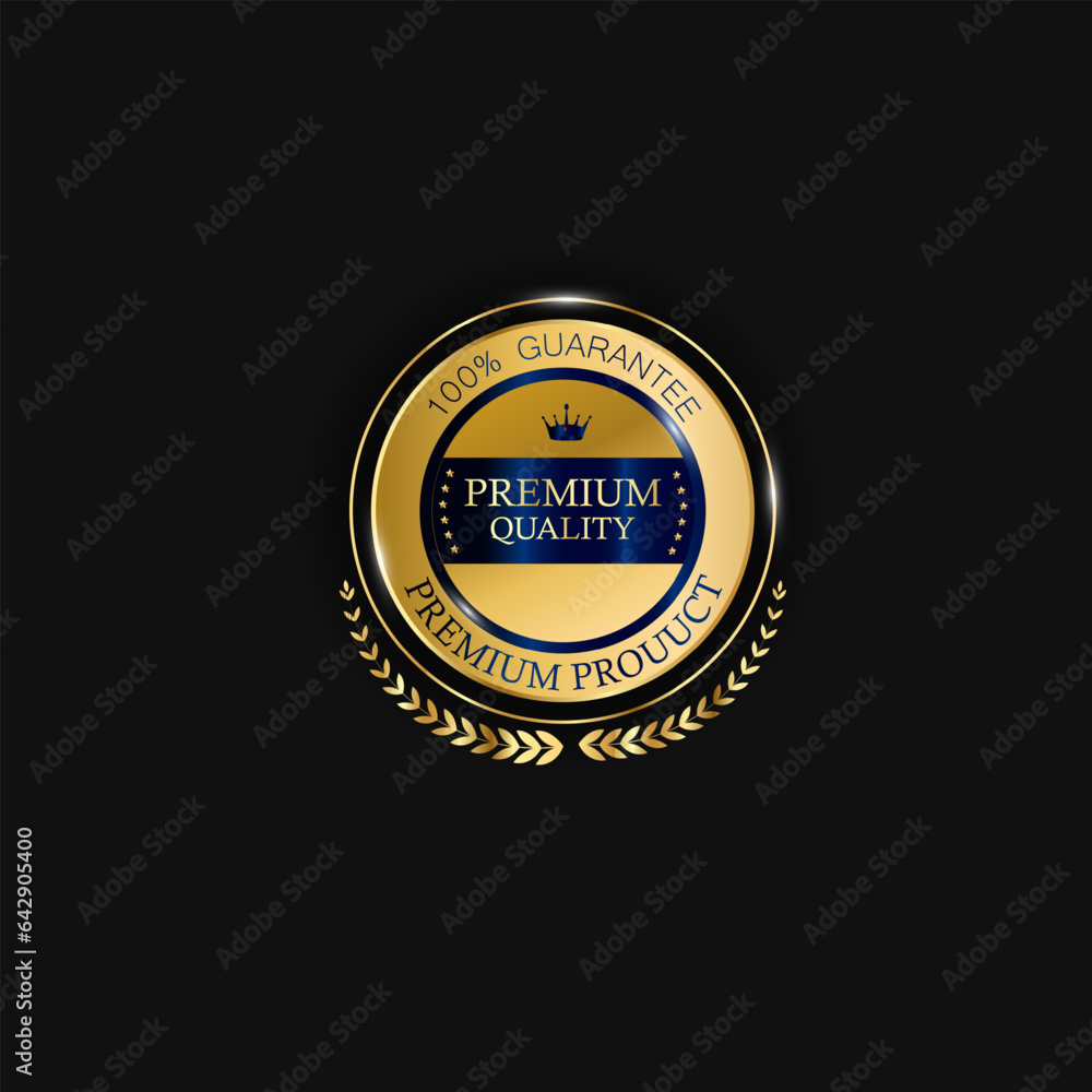 Vector collection of exclusive set of premium gold badge for any design Vector collection of exclusive set of premium gold badge for any design
