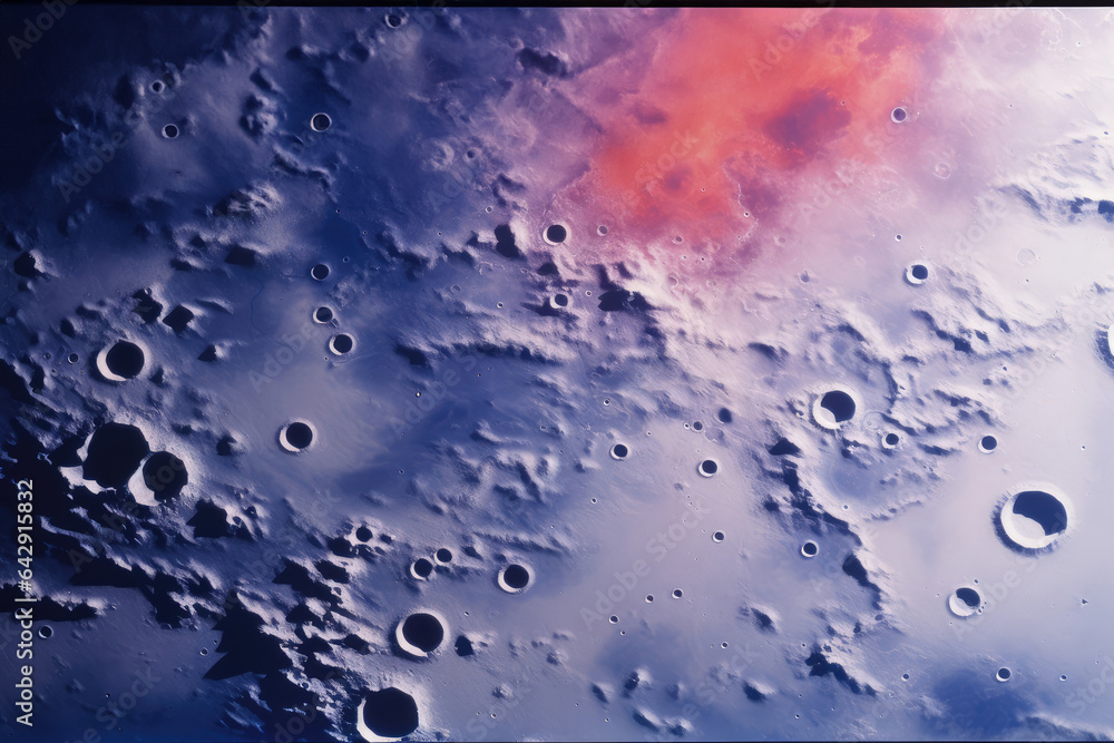 Close up of a meteorite in the atmosphere. Abstract background. created by generative AI technology.