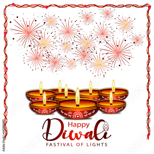 diwali fastival of lights vector design