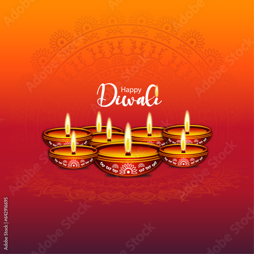 diwali wish vector design