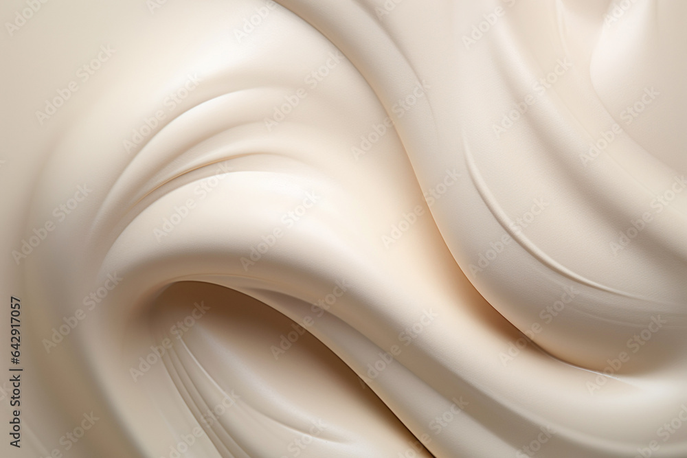 A macro close-up of thick, creamy white skincare product. The impasto texture and creamy appearance make it suitable for beauty and cosmetic product advertisements and displays.