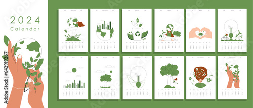 Eco calendar 2024, ecology, biology