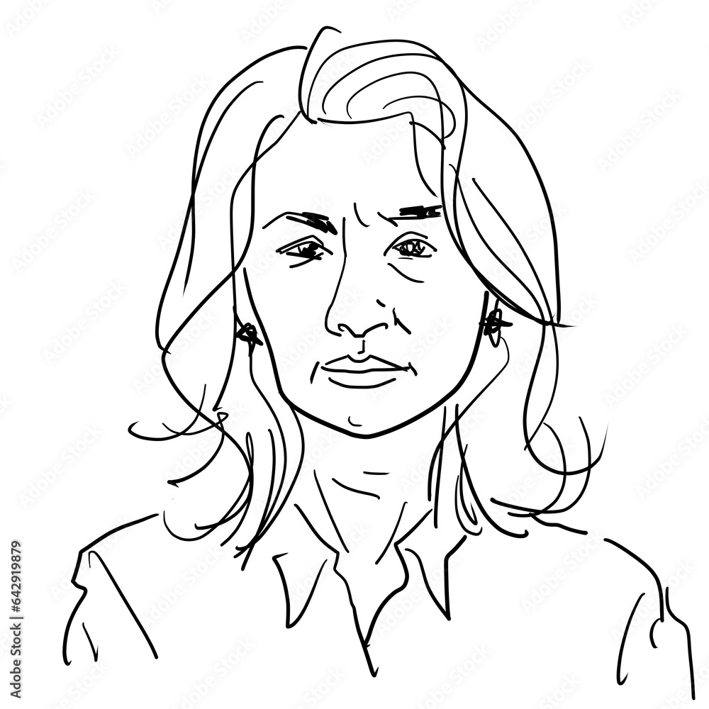 sketch of a person sketch of a person