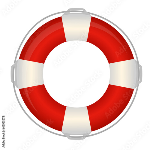 Lifebuoy ring vector illustration cartoon logo icon clipart isolated on white background
