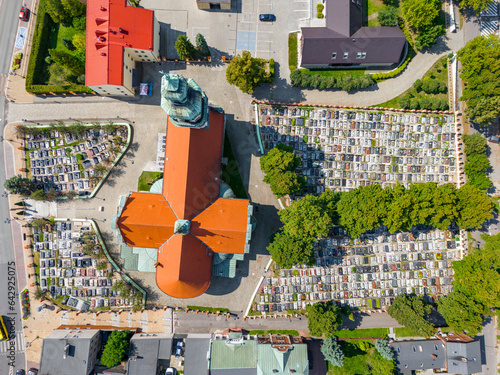 Aerial view of Tychy Fototapet