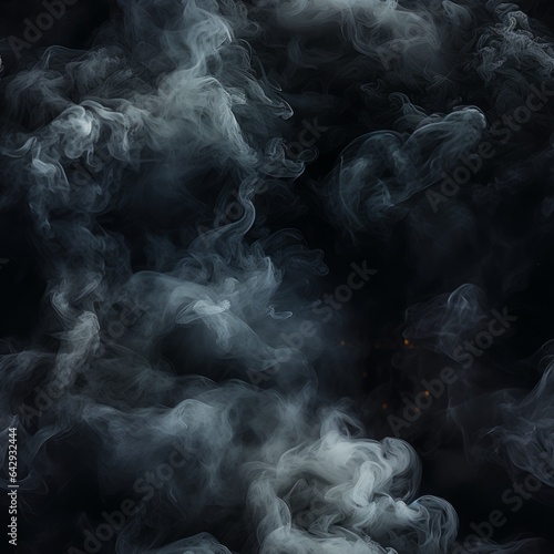 Black Smoke Digital Paper, Seamless Smoke Pattern, Fumes Pattern, Colorful Vapor