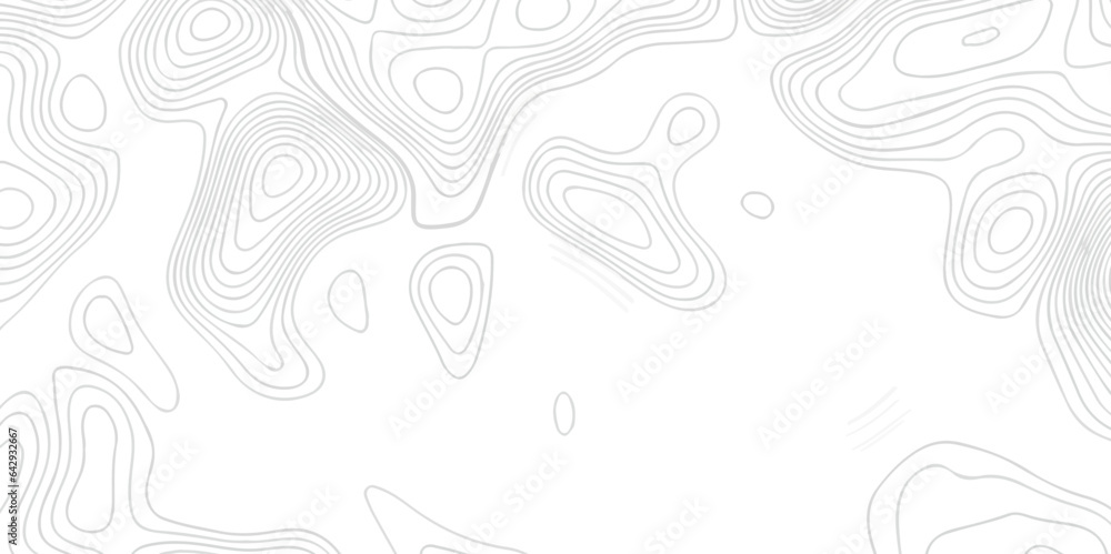  Topographic line contour map background, geographic grid map abstract backdrop. Black on white contours vector topography stylized height of the lines. Topographic contour map.