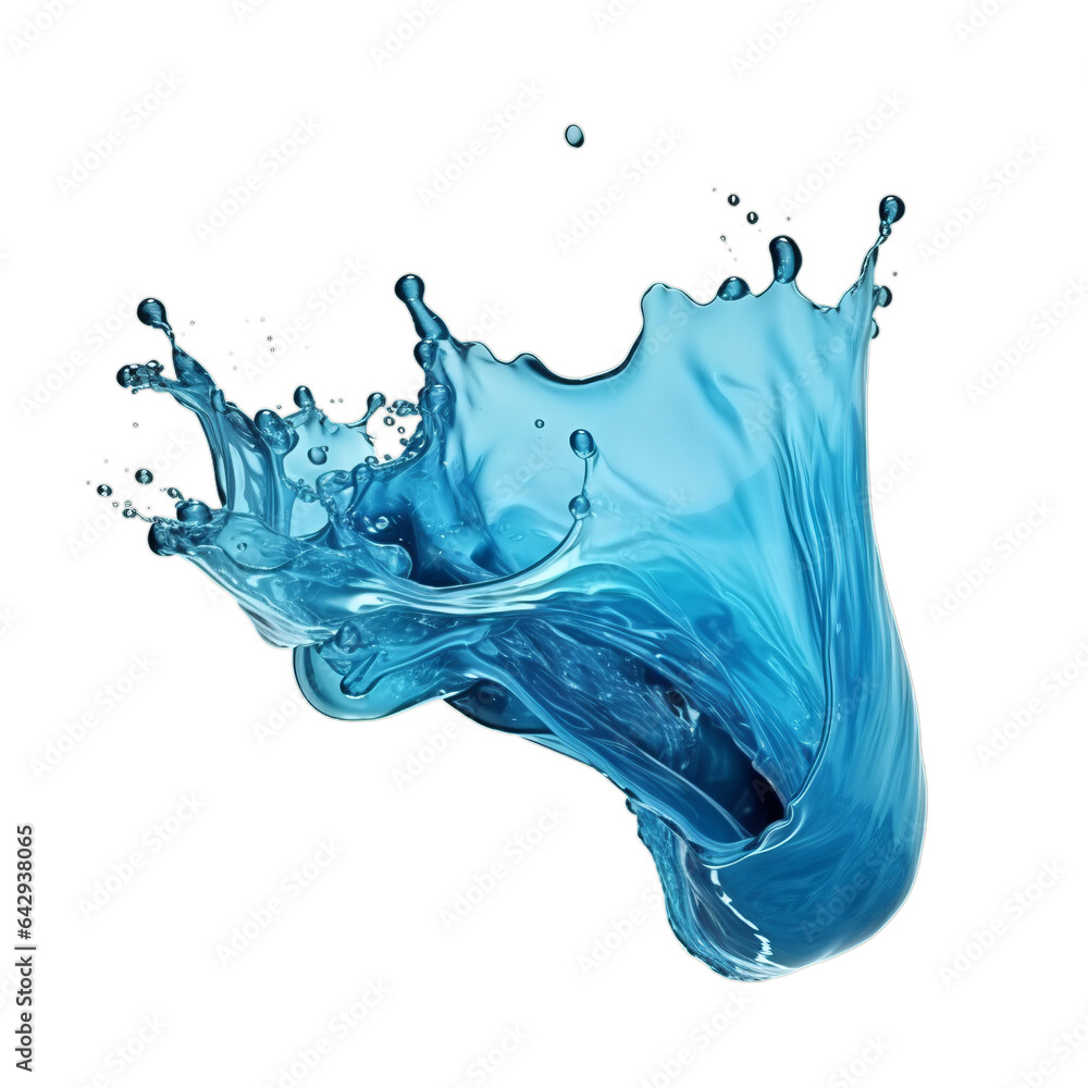 Water splash isolated on transparent background PNG Stock Illustration ...