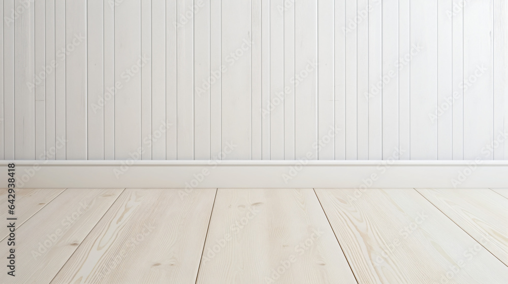 Wooden table top on white wooden strriped line wall background. For product display. High quality photo Wooden table top on white wooden strriped line wall background. For product display. High quality photo