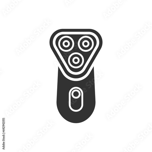 Electric Shaver glyph vector icon isolated. Electric Shaver stock vector icon for web, mobile app and ui design