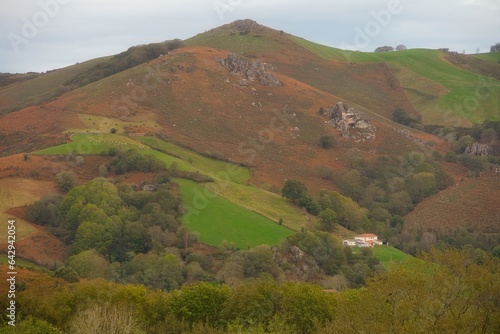 Colorful Autumnal Landscape in northern Spain